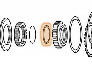 Washer, VT25-E Case To Reverse Clutch Hub (.112”Thick, 3.352”OD, 2.800”ID) (Plastic) (2 Outer Tabs) 2002-Up — Part # 205253A