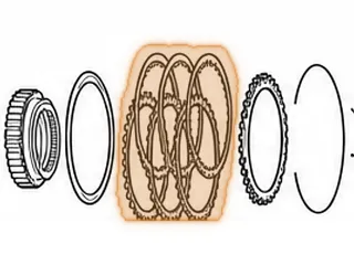Friction, VT25-E Reverse Clutch (.061”)(External Teeth)(5.058”ID)(1 Sided Friction) 2002-Up — Part # 205130A