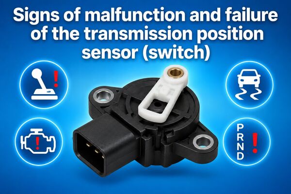 Signs of malfunction and failure of the transmission position sensor ...